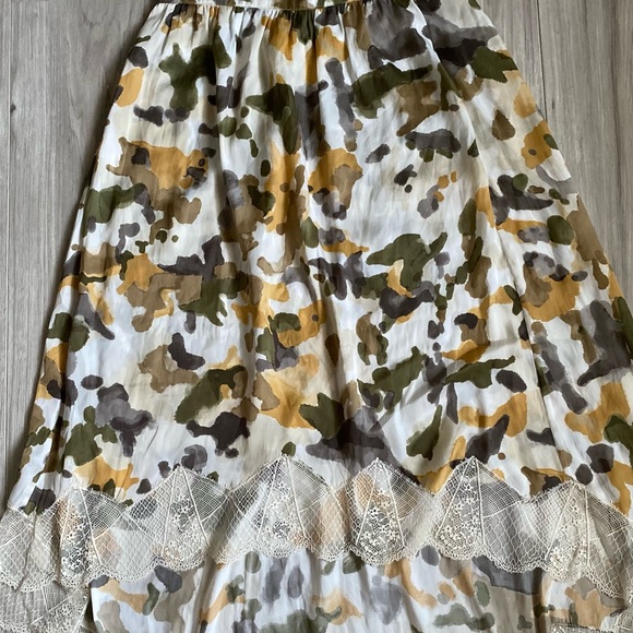 Zadig & Voltaire Hi Low Skirt Floral Print Skirt - Picture 3 of 5